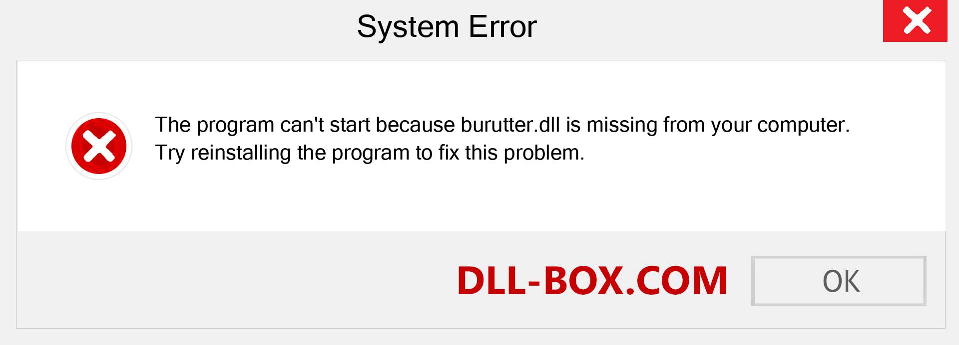  burutter.dll file is missing?. Download for Windows 7, 8, 10 - Fix  burutter dll Missing Error on Windows, photos, images
